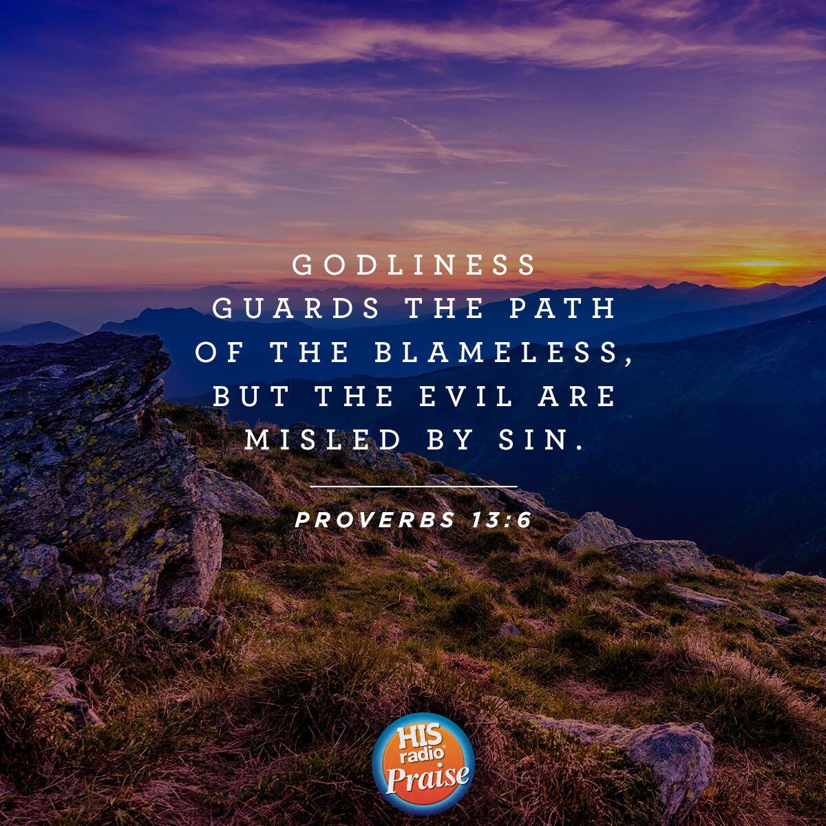 Proverbs 13:6 - Verse of the Day