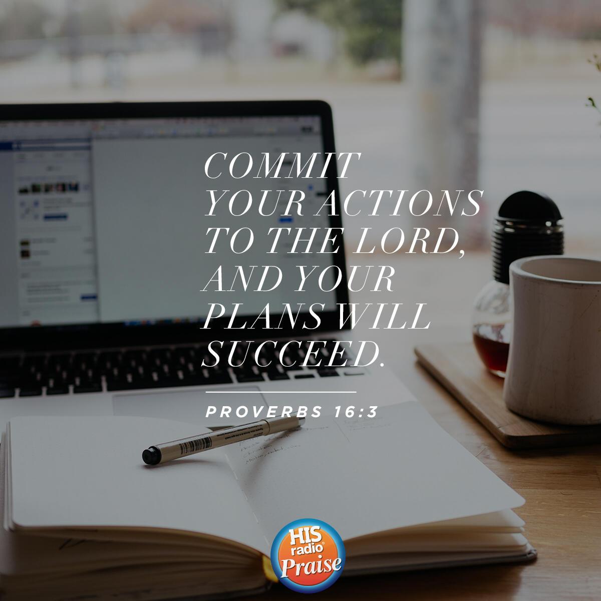 Proverbs 16:3 - Verse of the Day