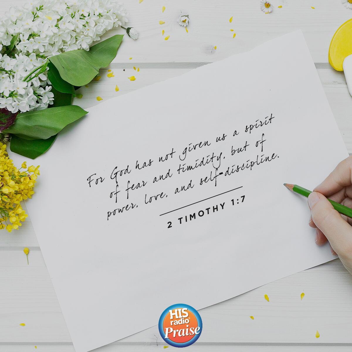 2 Timothy 1:7 - Verse of the Day