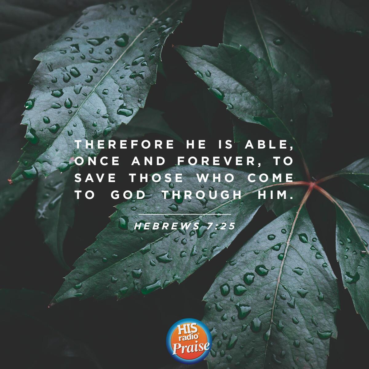 Hebrews 7:25 - Verse of the Day