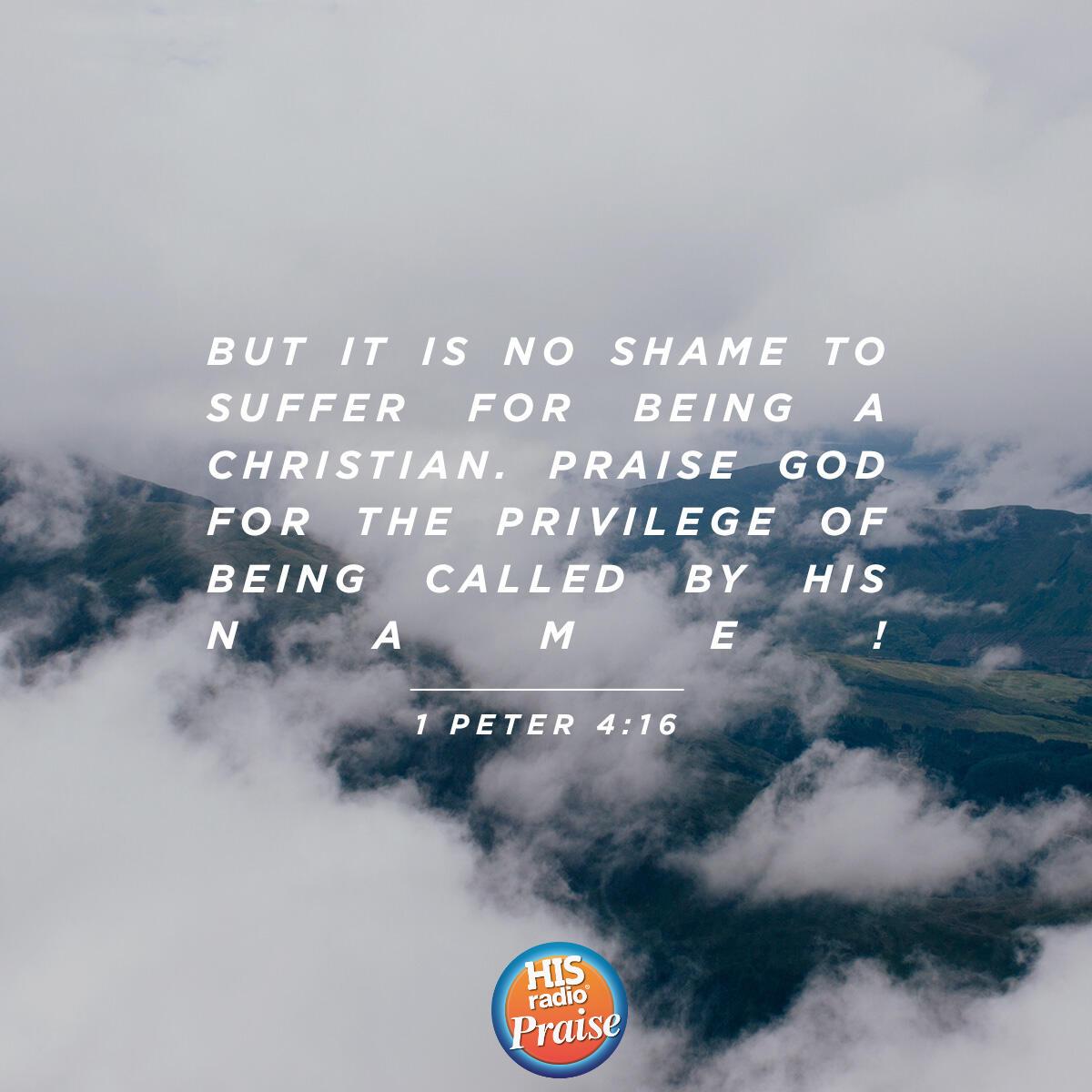 1 Peter 4:16 - Verse of the Day