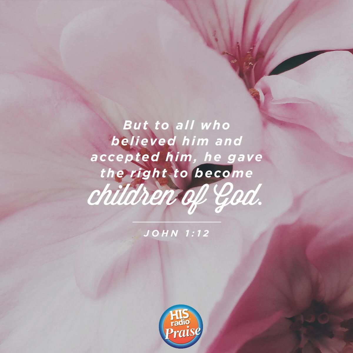 John 1:12 - Verse of the Day
