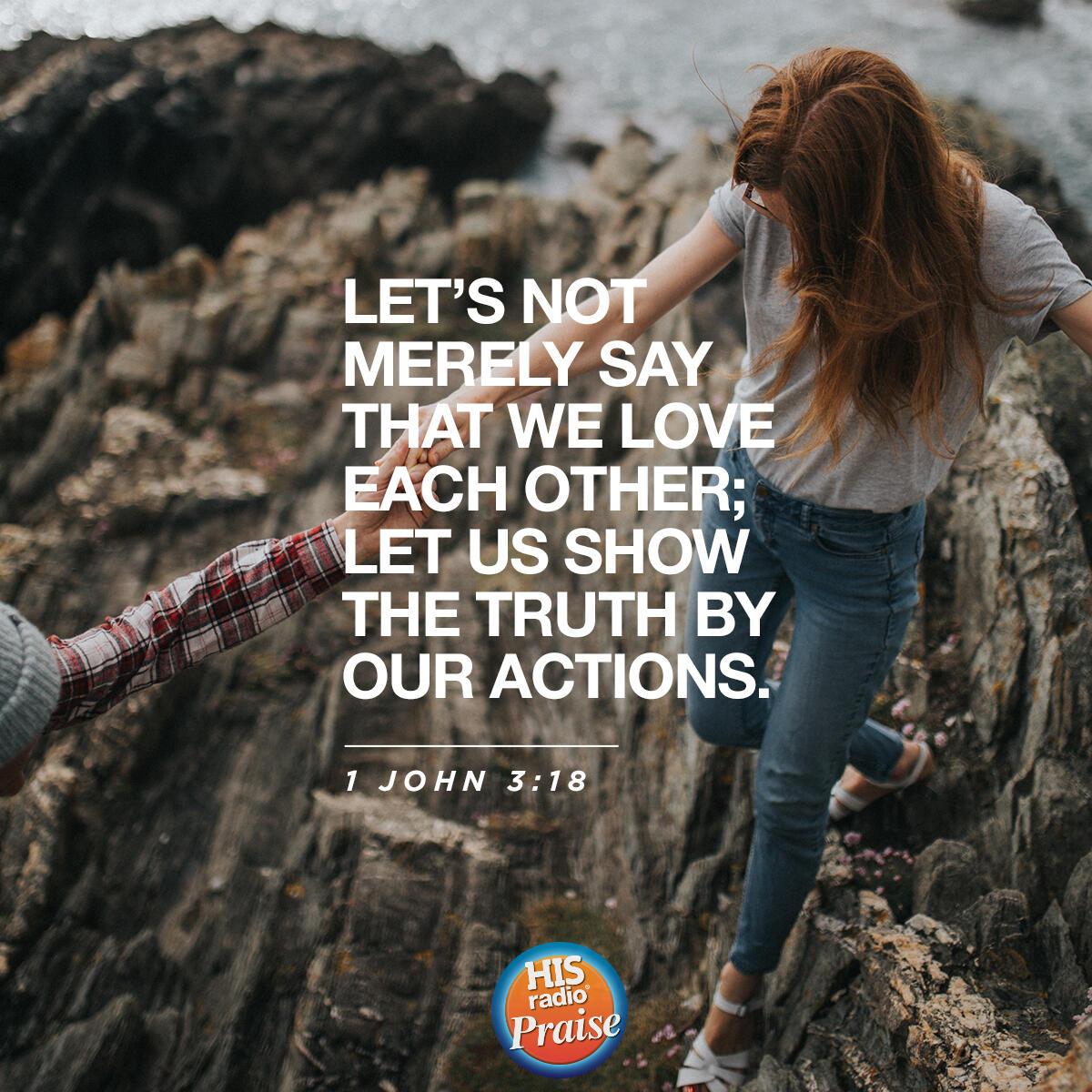 1 John 3:18 - Verse of the Day