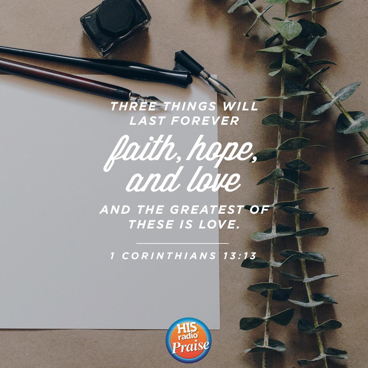1 Corinthians 13:13 - Verse of the Day