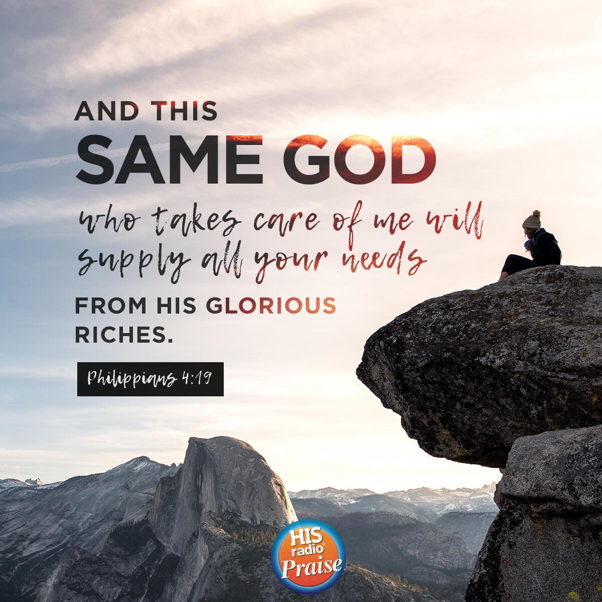 Philippians 4:19 - Verse of the Day