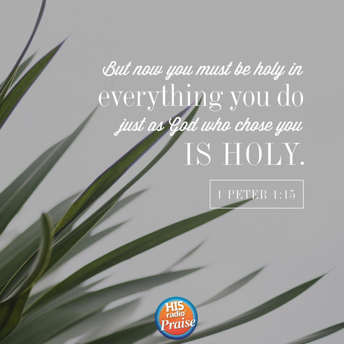 1 Peter 1:15 - Verse of the Day
