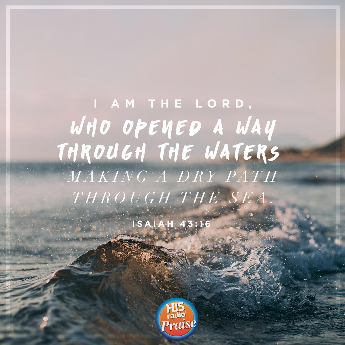 Isaiah 43:16 - Verse of the Day