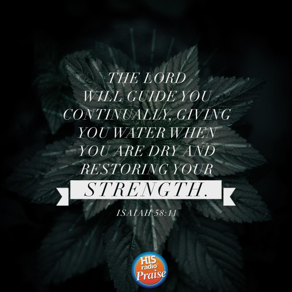 Isaiah 58:11 - Verse of the Day