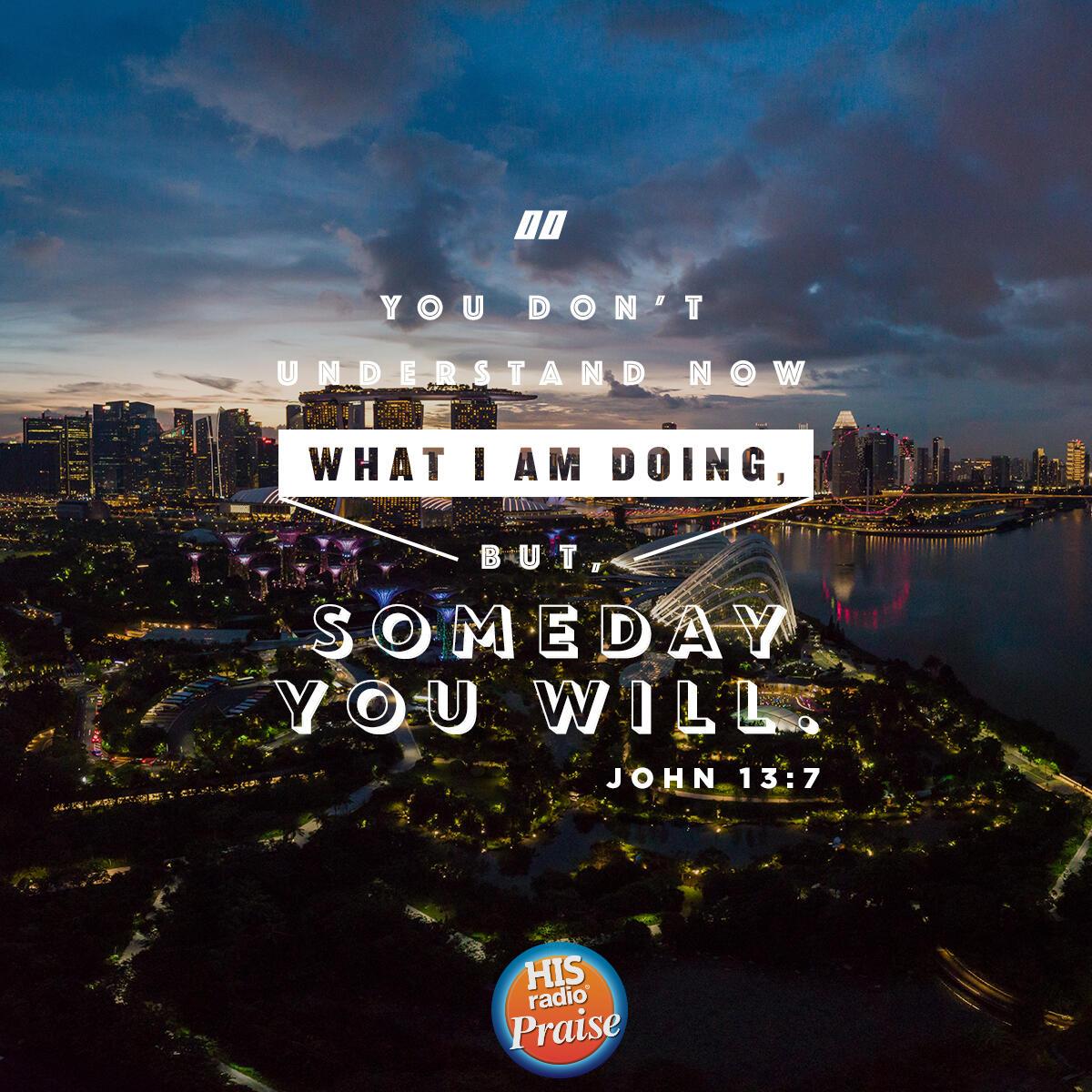 John 13:7 - Verse of the Day
