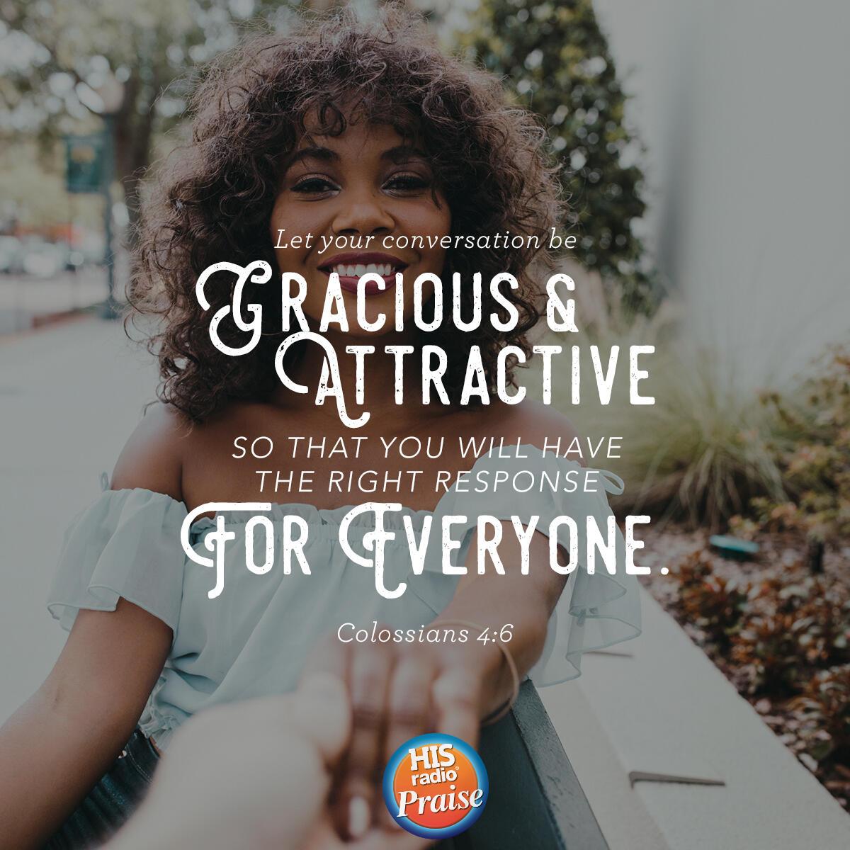 Colossians 4:6 - Verse of the Day