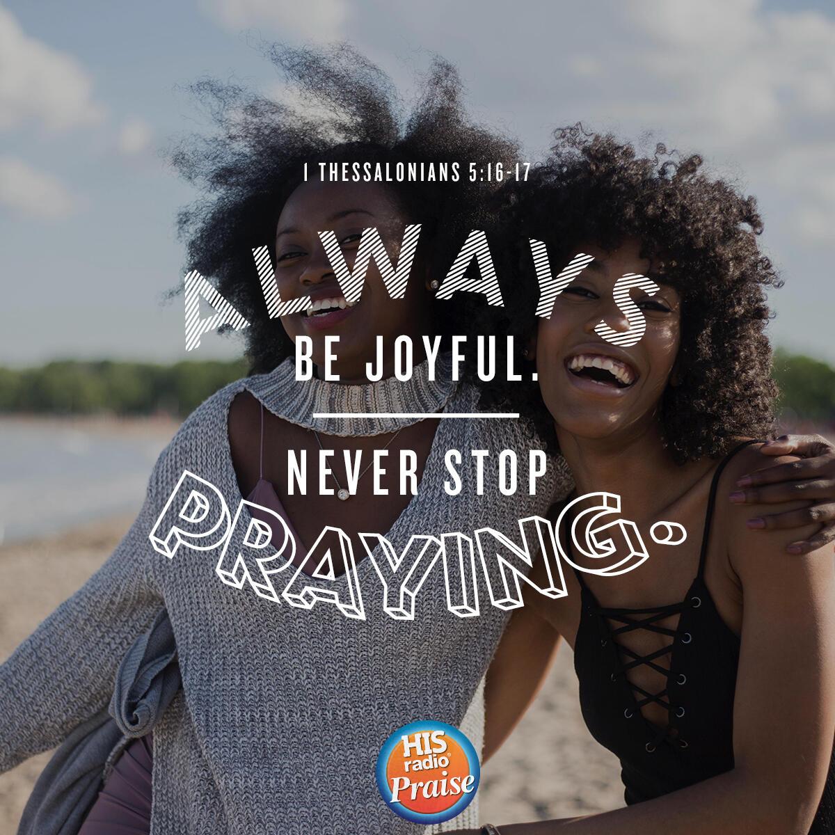 1 Thessalonians 5:16-17 - Verse of the Day