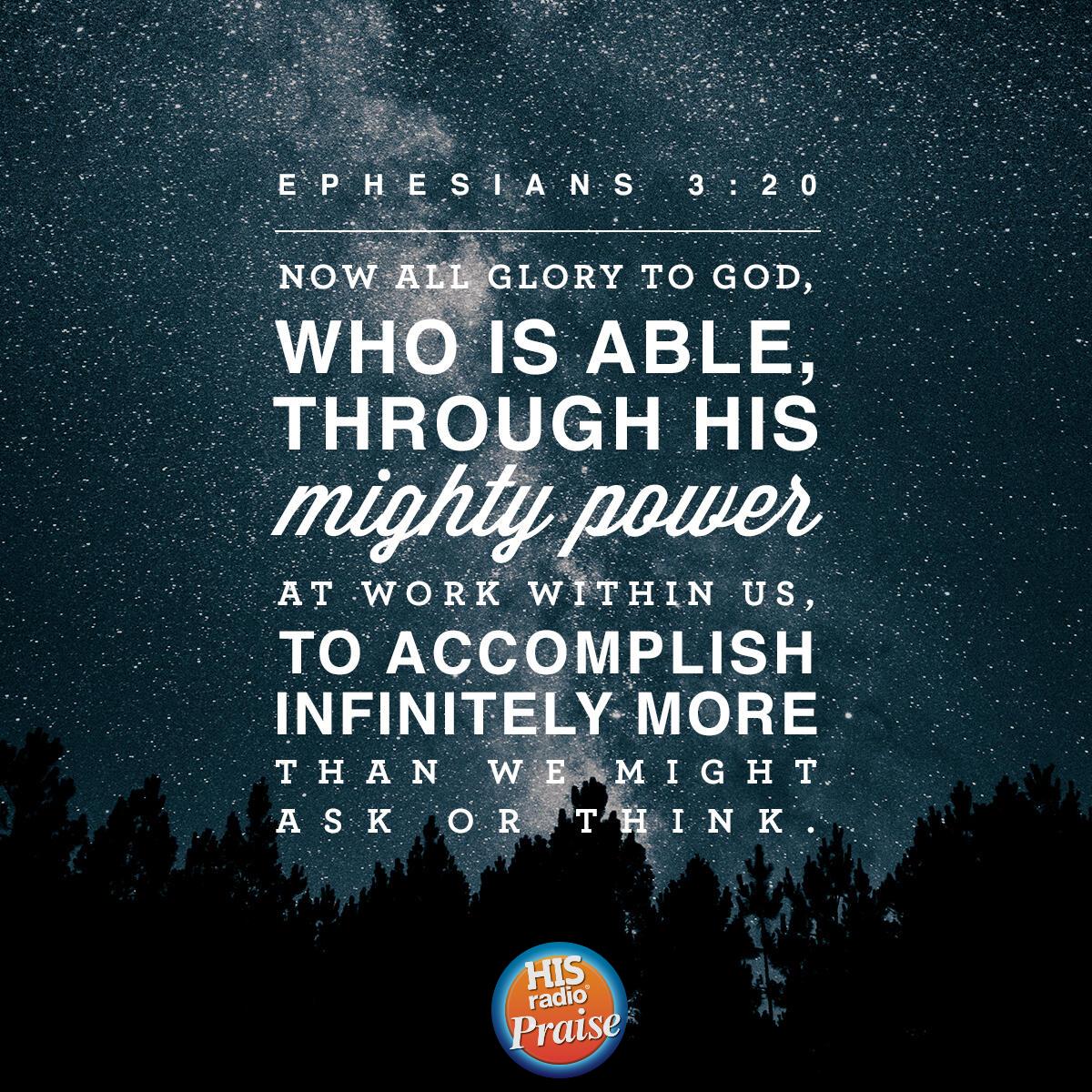 Ephesians 3:20 - Verse of the Day
