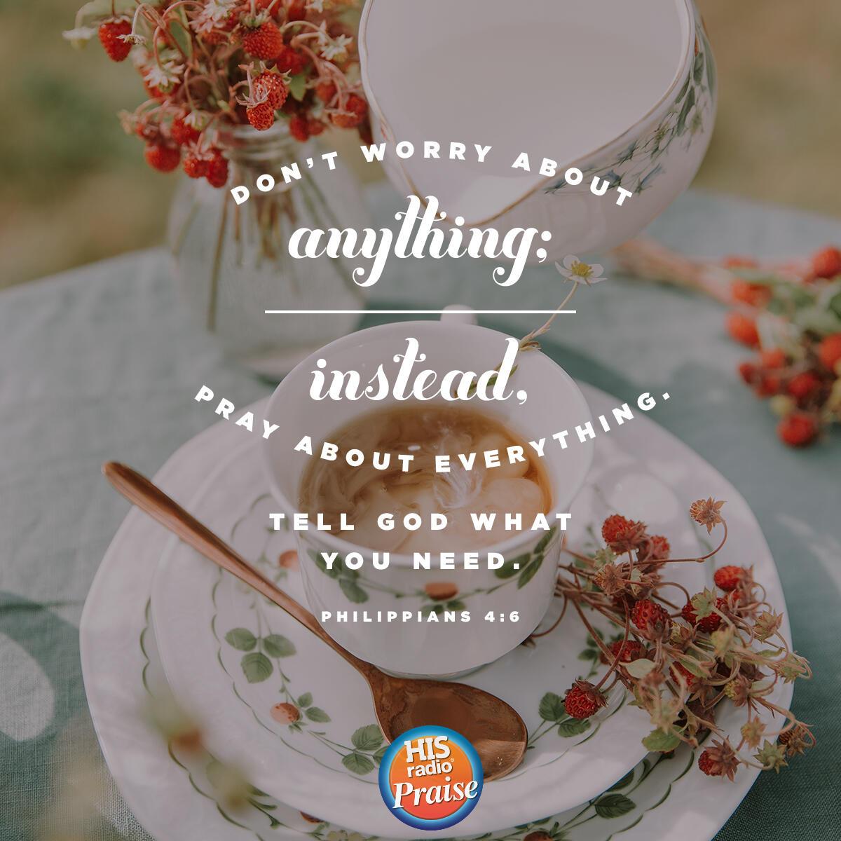 Philippians 4:6 - Verse of the Day