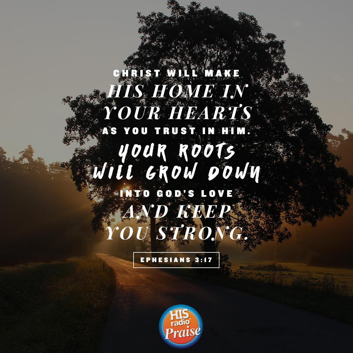 Ephesians 3:17 - Verse of the Day