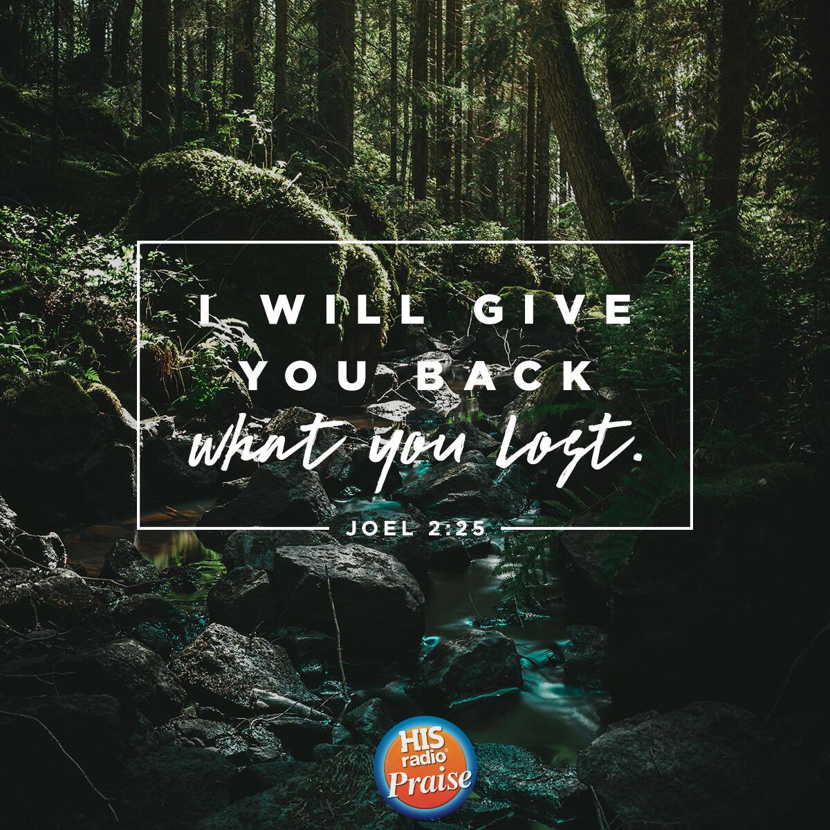 Joel 2:25 - Verse of the Day