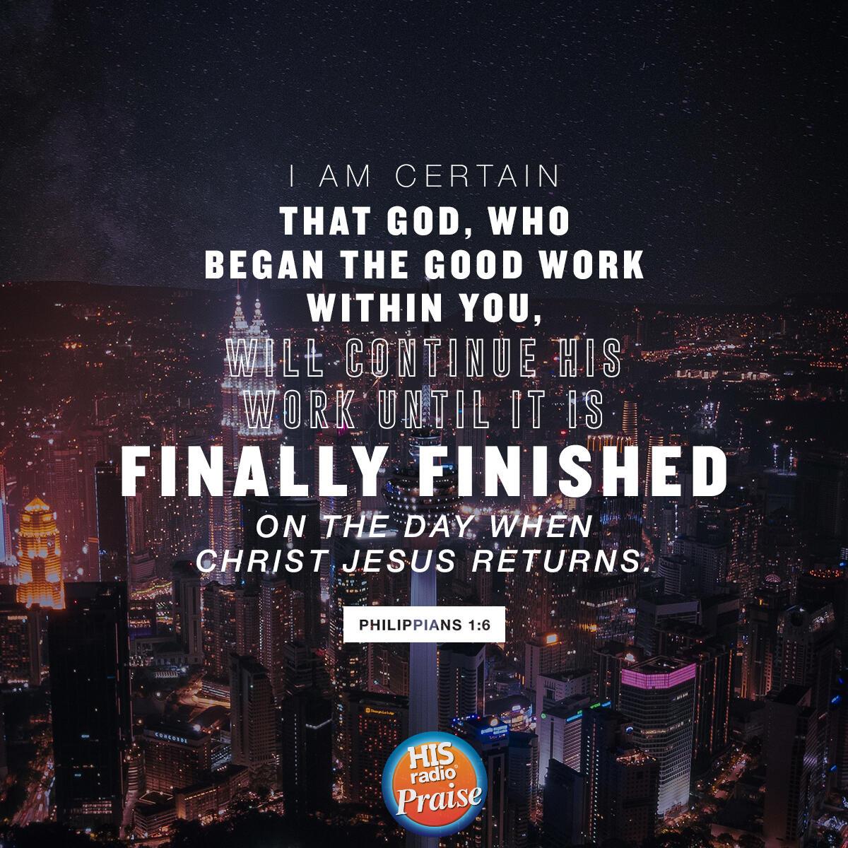Philippians 1:6 - Verse of the Day
