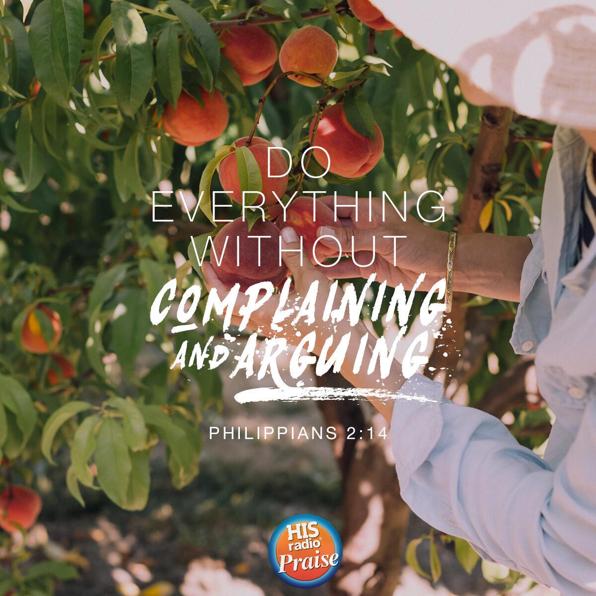 Philippians 2:14 - Verse of the Day