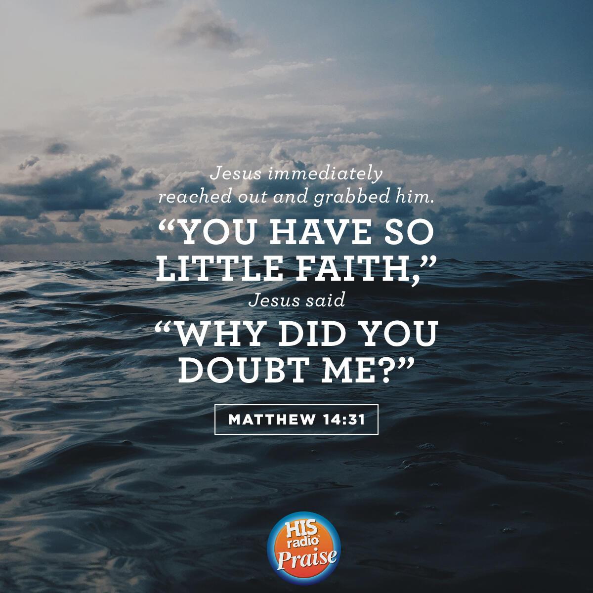 Matthew 14:31 - Verse of the Day