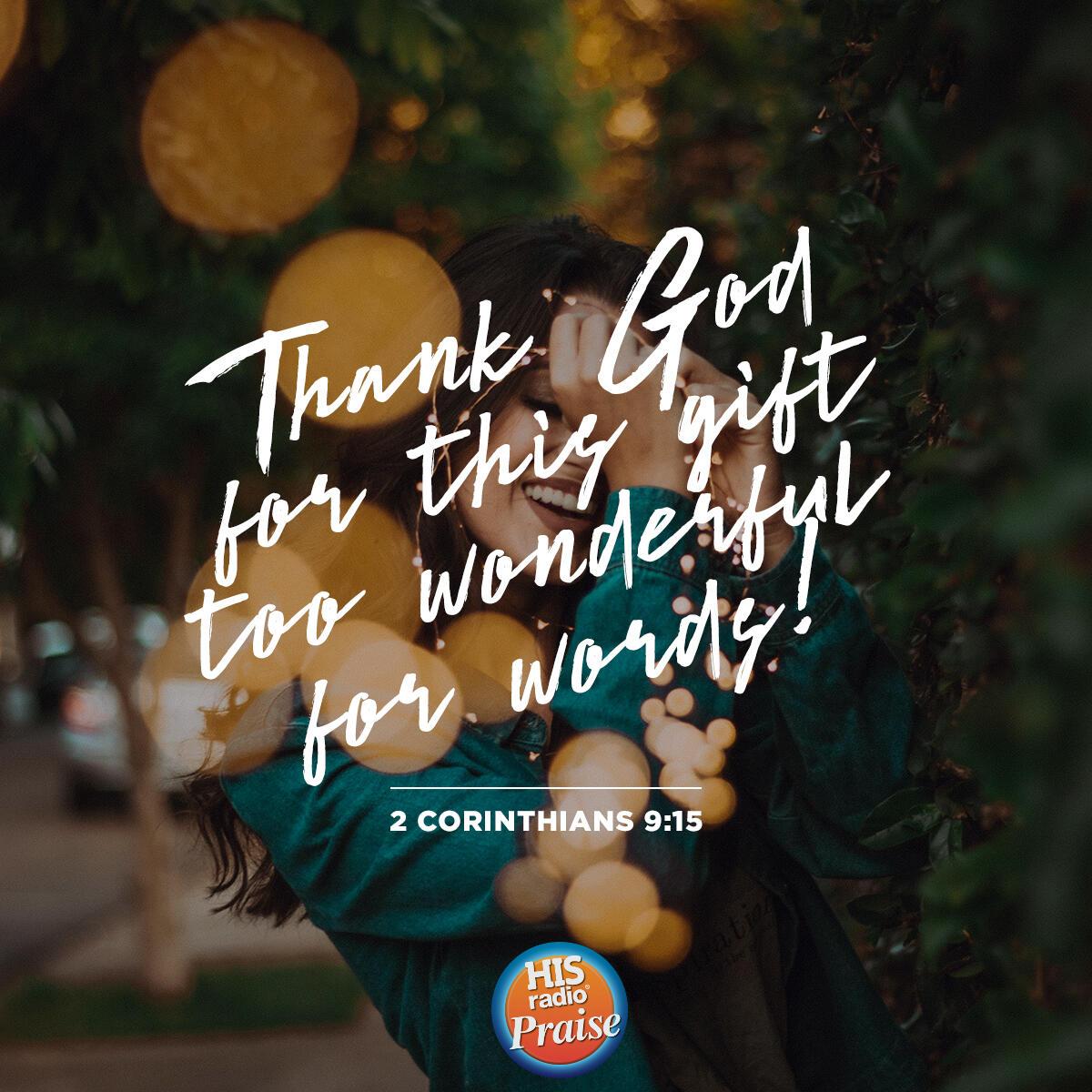 2 Corinthians 9:15 - Verse of the Day