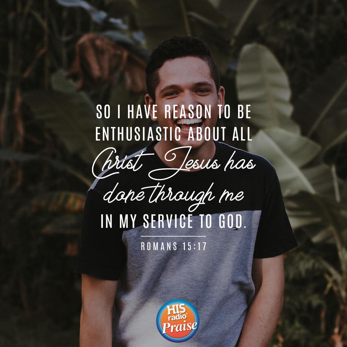 Romans 15:17 - Verse of the Day