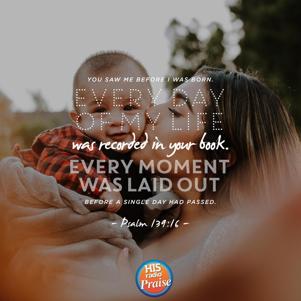 Psalm 139:16 - Verse of the Day