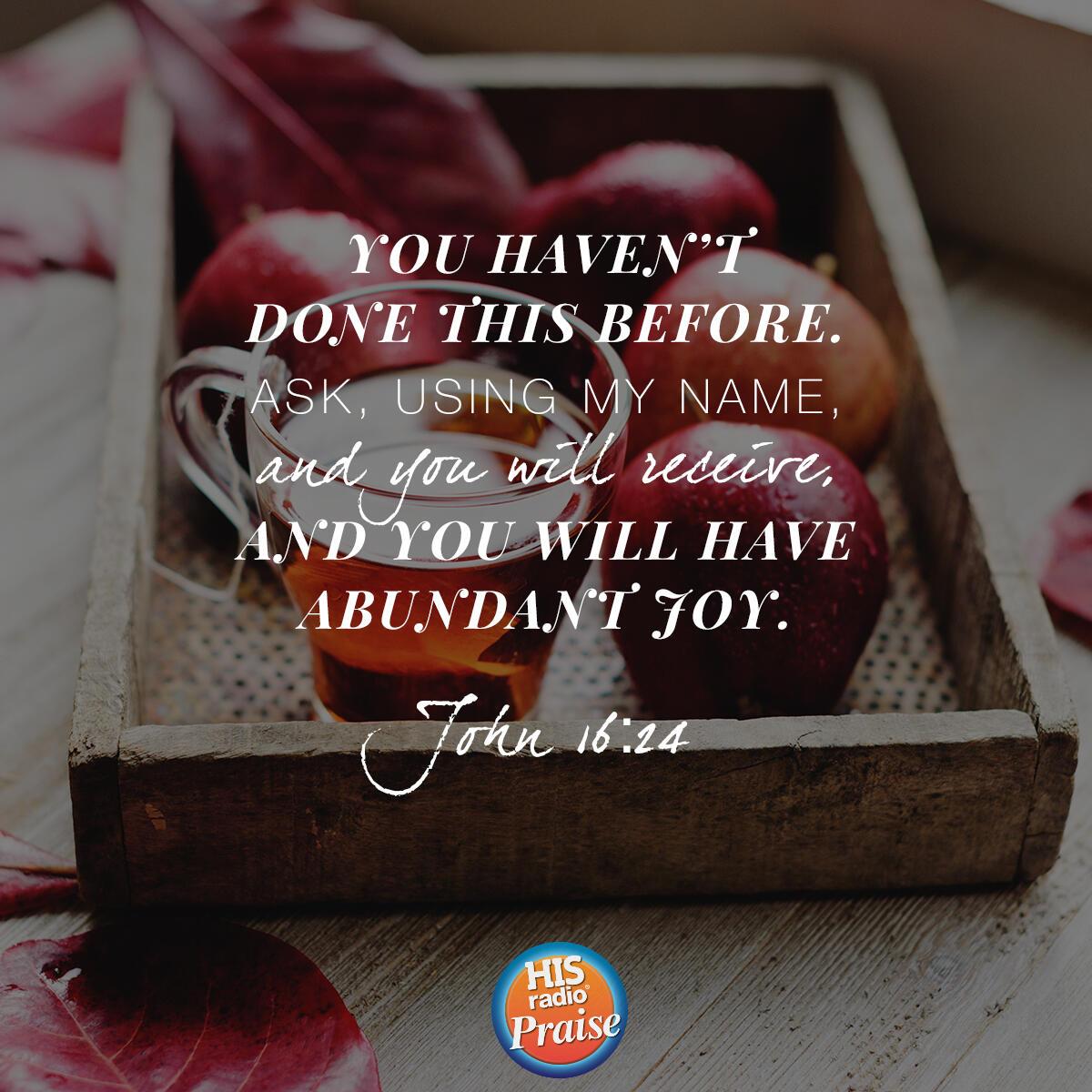 John 16:24 - Verse of the Day