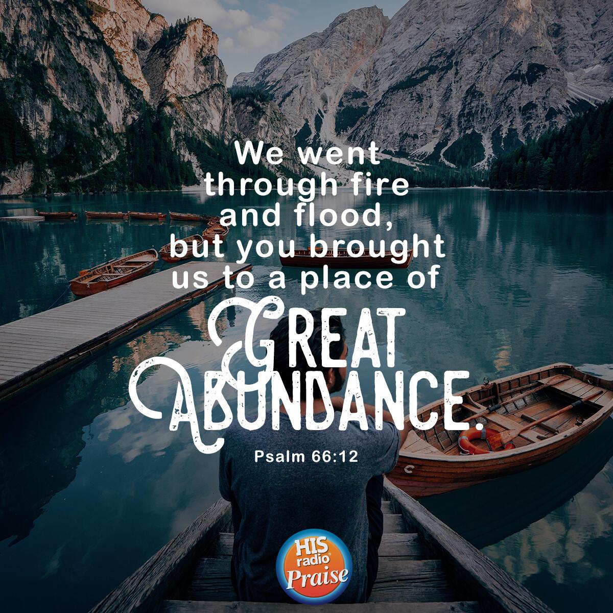Psalm 66:12 - Verse of the Day