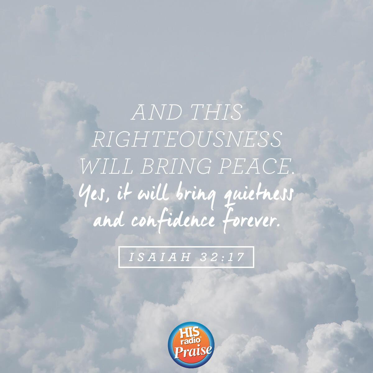 Isaiah 32:17 - Verse of the Day
