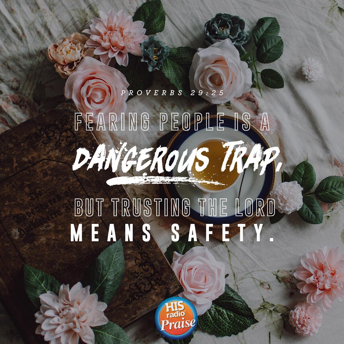 Proverbs 29:25 - Verse of the Day