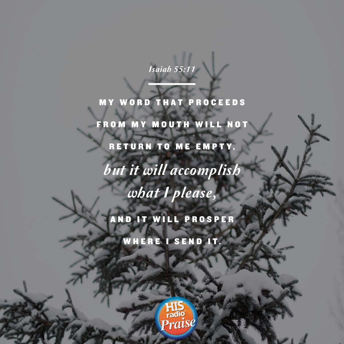 Isaiah 55:11 - Verse of the Day