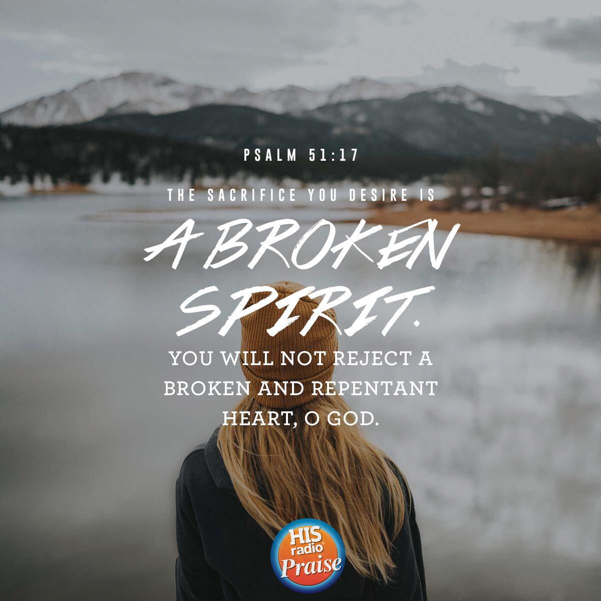 Psalm 51:17 - Verse of the Day