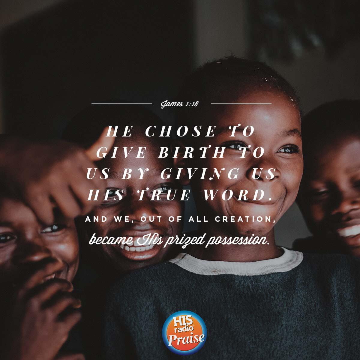 James 1:18 - Verse of the Day