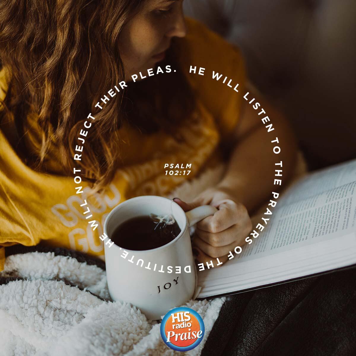 Psalm 102:17 - Verse of the Day