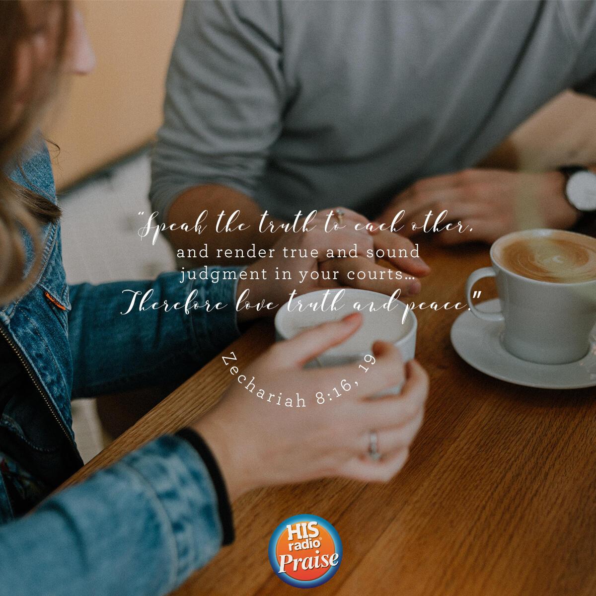 Zechariah 8:16,19 - Verse of the Day