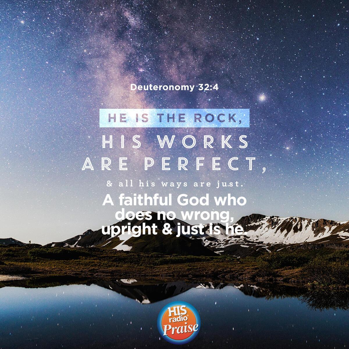 Deuteronomy 32:4 - Verse of the Day