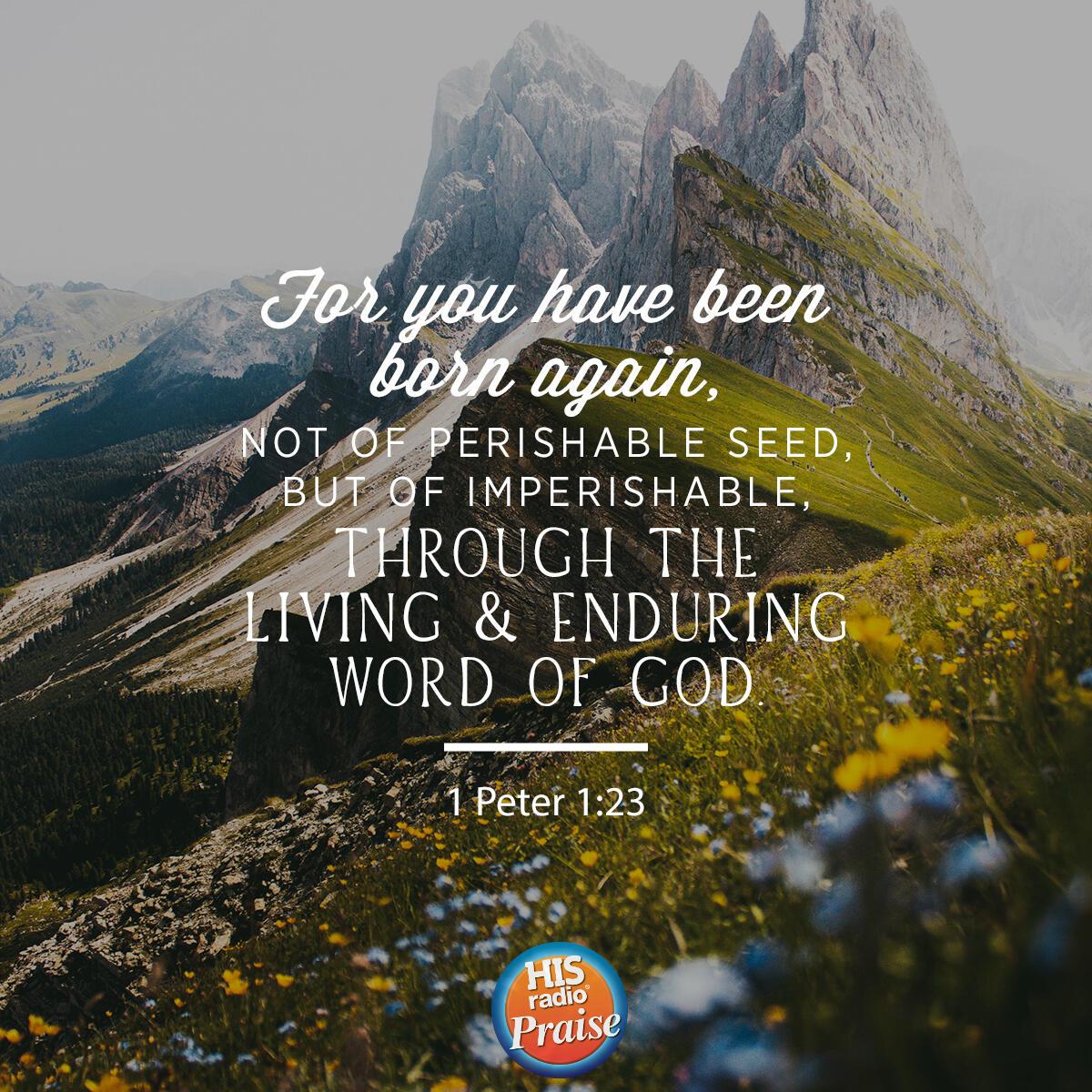 1 Peter 1:23 - Verse of the Day