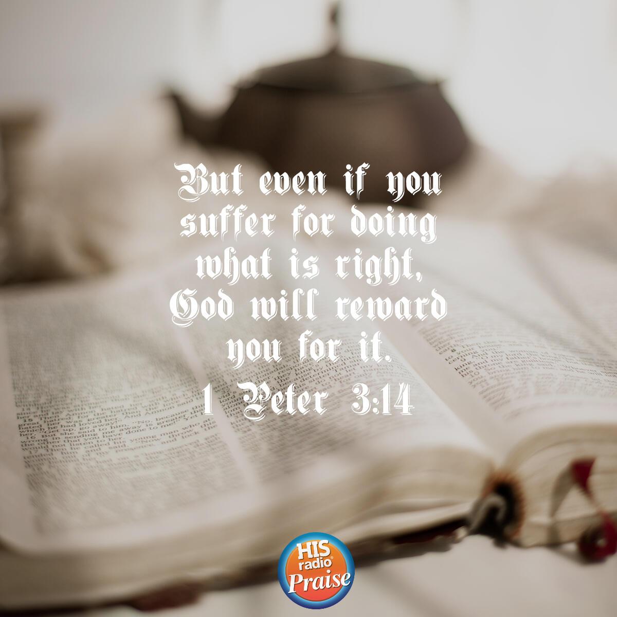 1 Peter 3:14 - Verse of the Day