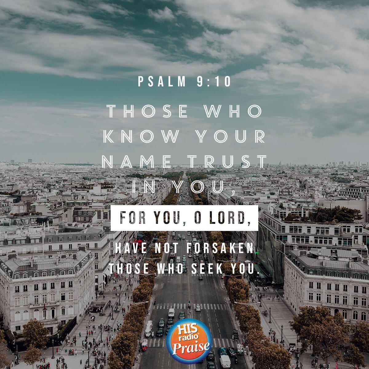 Psalm 9:10 - Verse of the Day