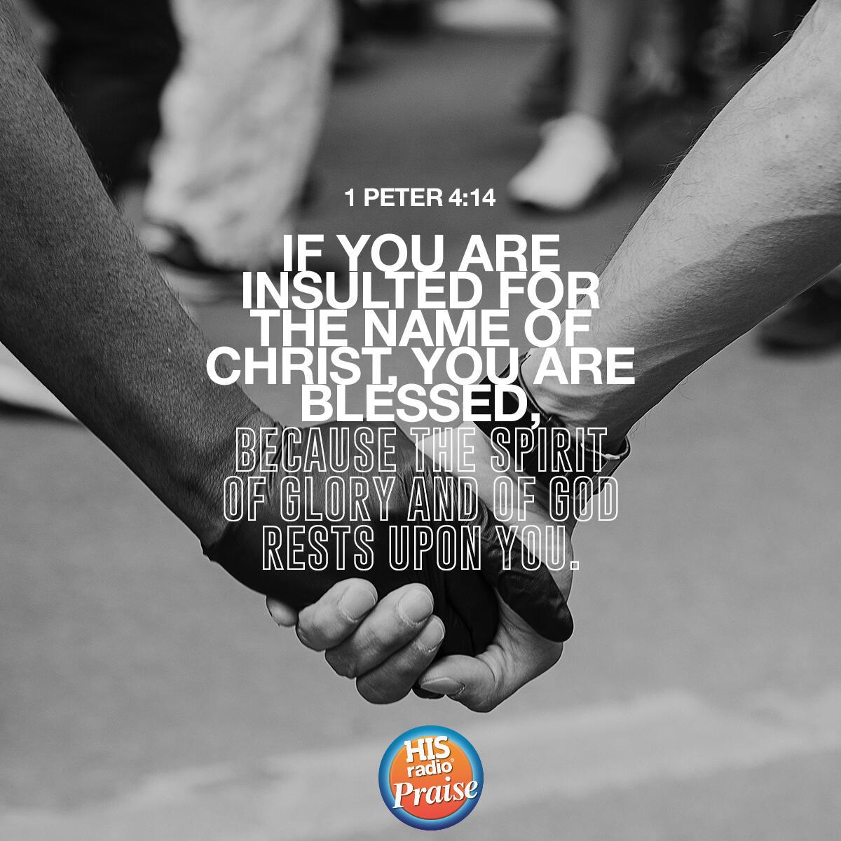 1 Peter 4:14 - Verse of the Day