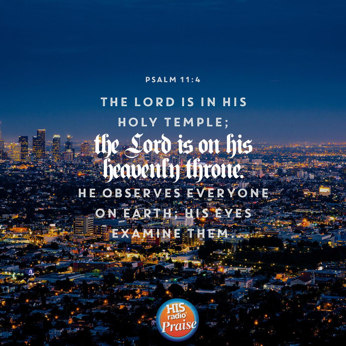 Psalm 11:4 - Verse of the Day