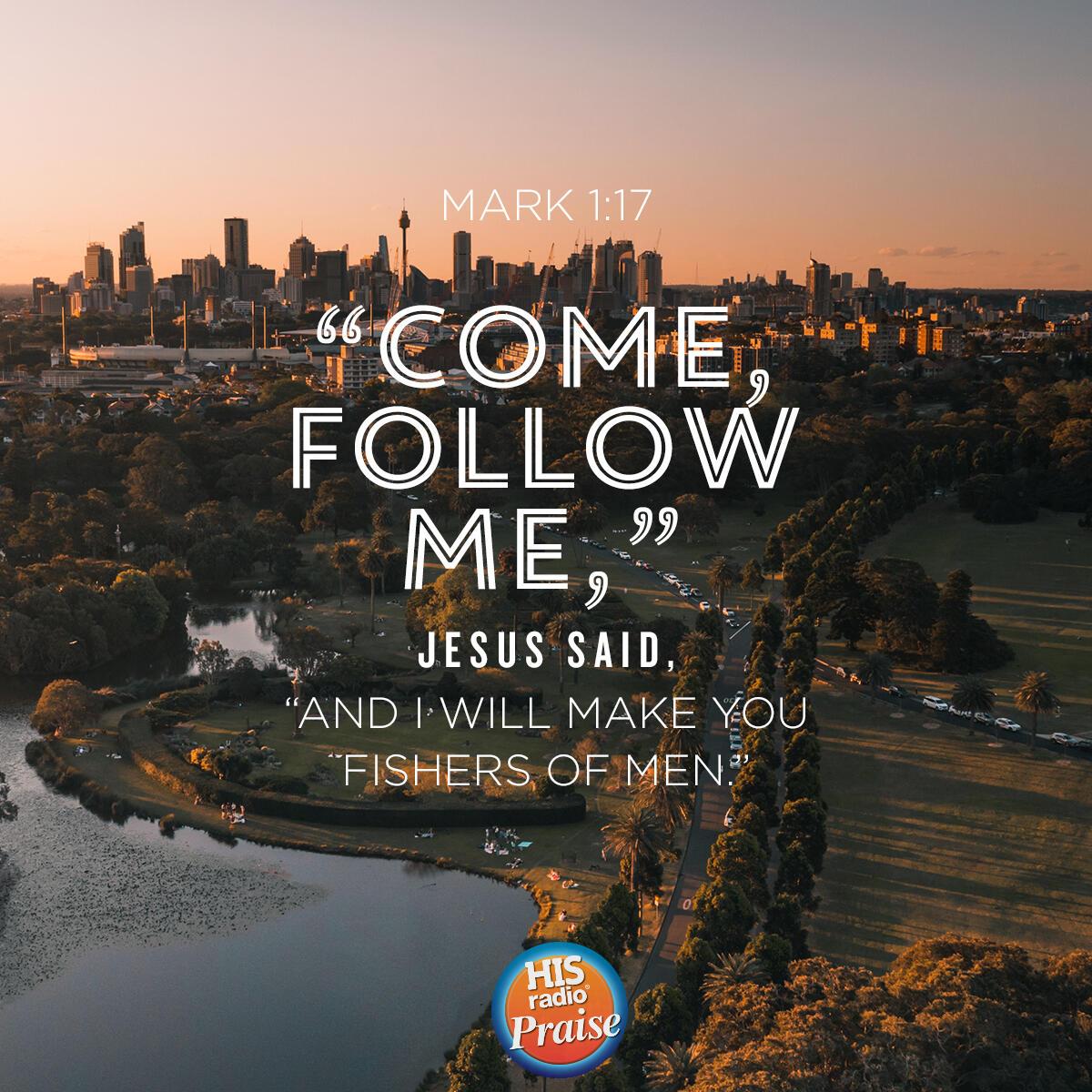 Mark 1:17 - Verse of the Day
