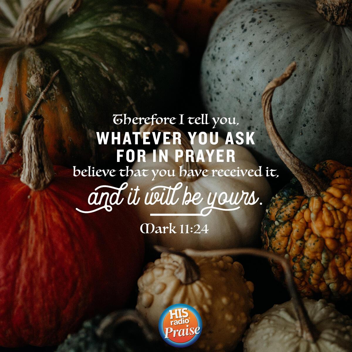 Mark 11:24 - Verse of the Day