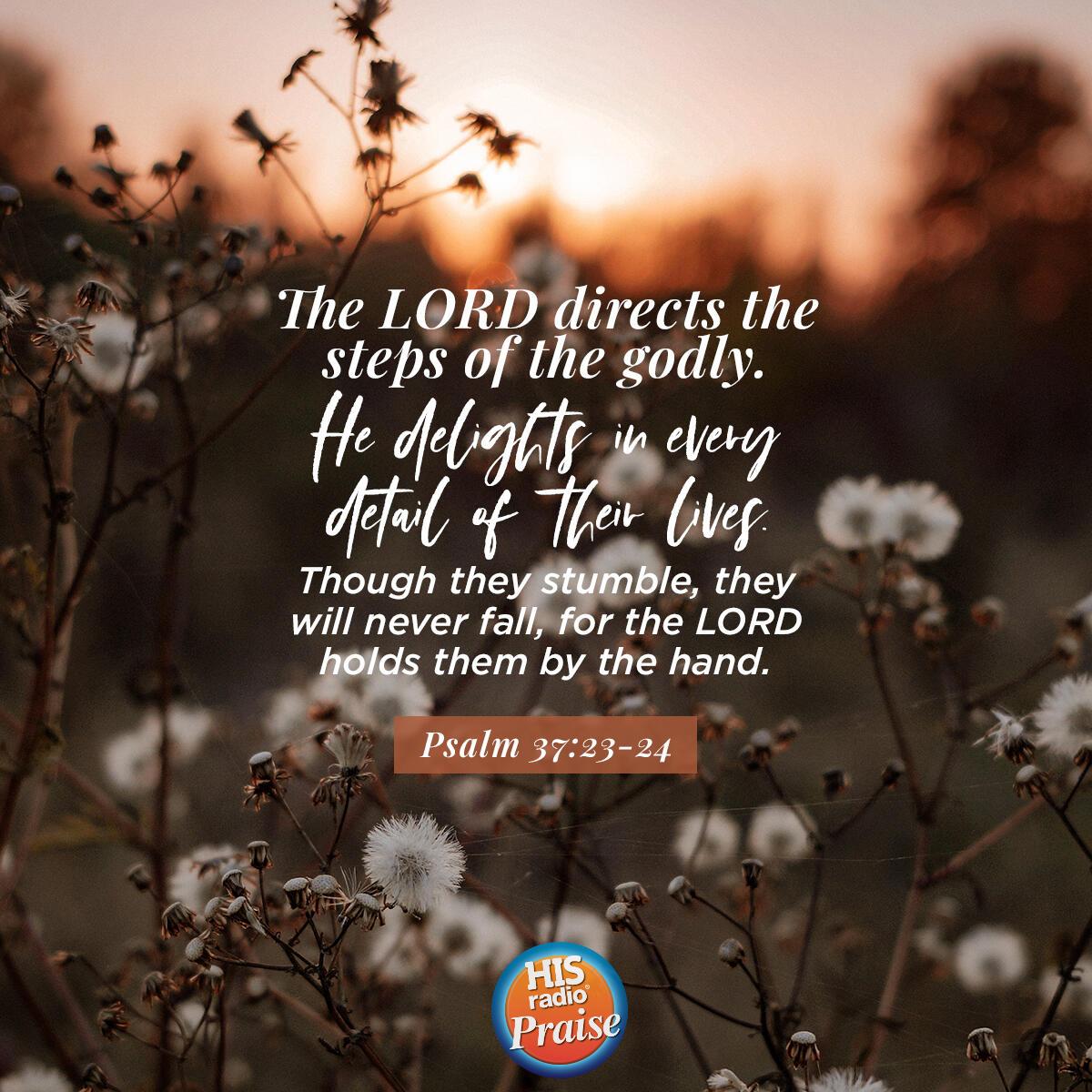 Psalm 37:23-24 - Verse of the Day
