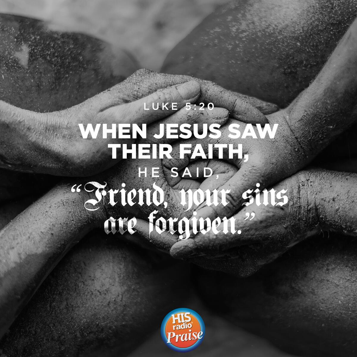 Luke 5:20 - Verse of the Day