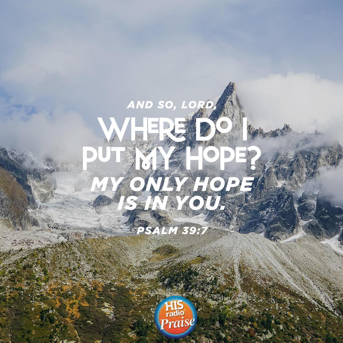 Psalm 39:7 - Verse of the Day