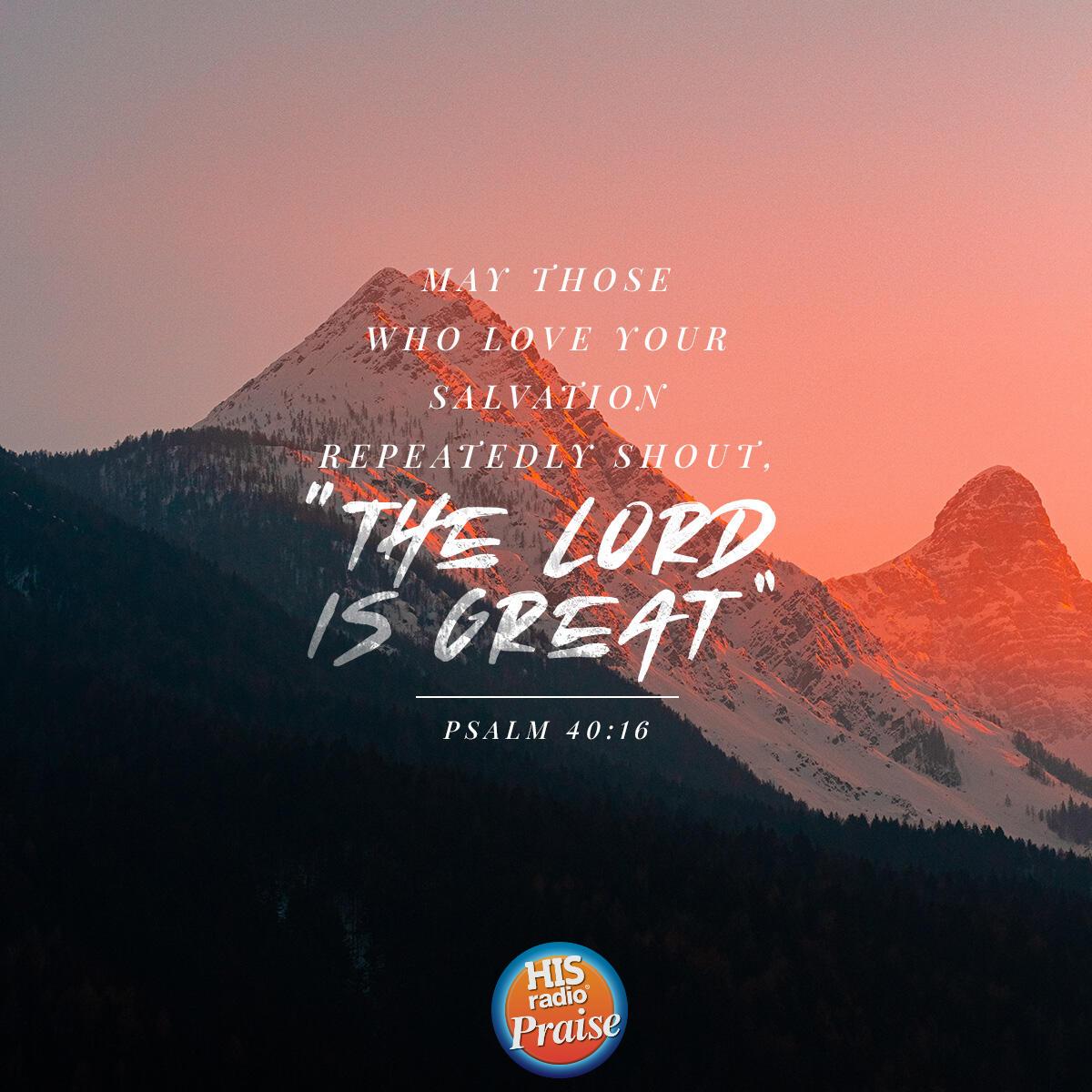 Psalm 40:16 - Verse of the Day