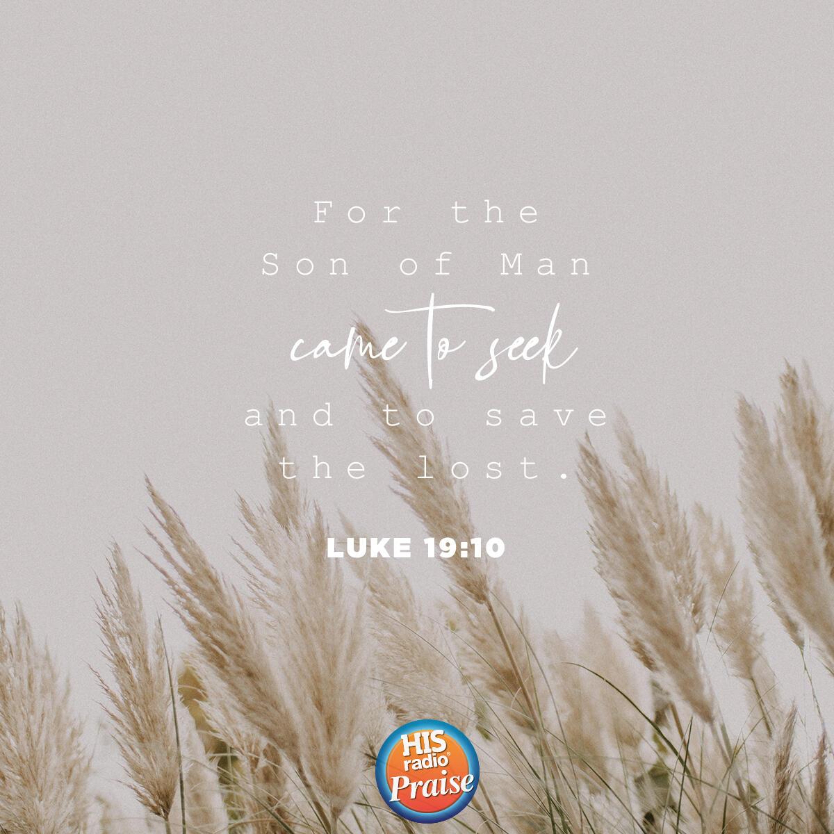 Luke 19:10 - Verse of the Day