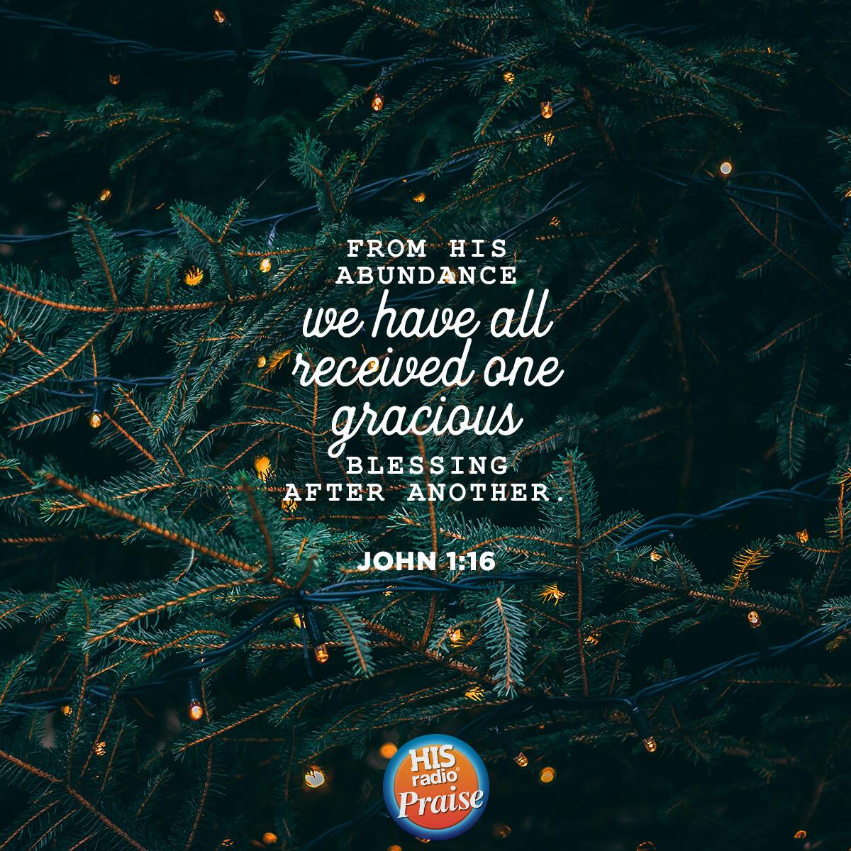 John 1:16 - Verse of the Day
