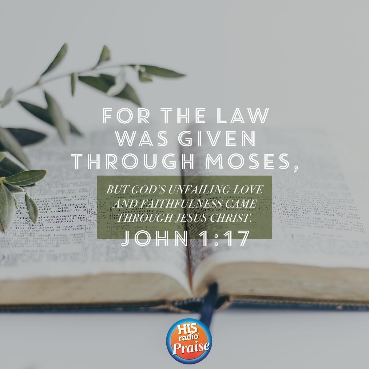 John 1:17 - Verse of the Day
