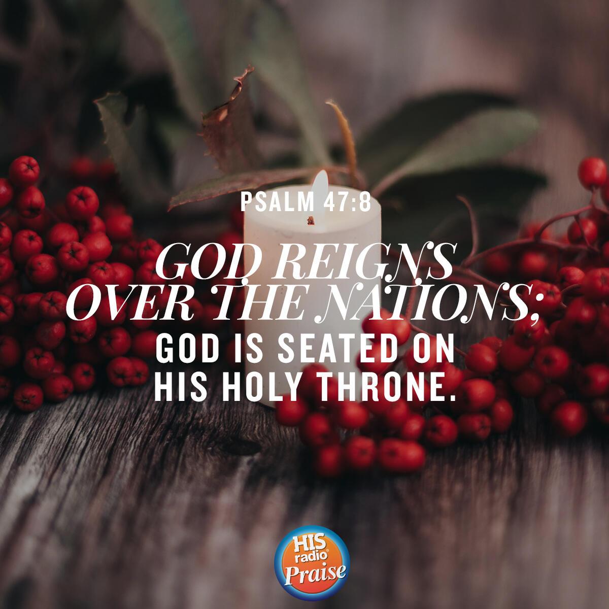 Psalm 47:8 - Verse of the Day